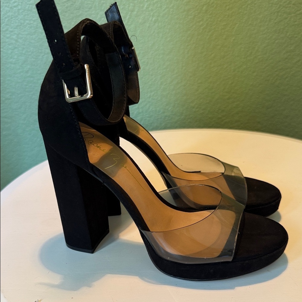 Rachel Zoe Black Block Heels